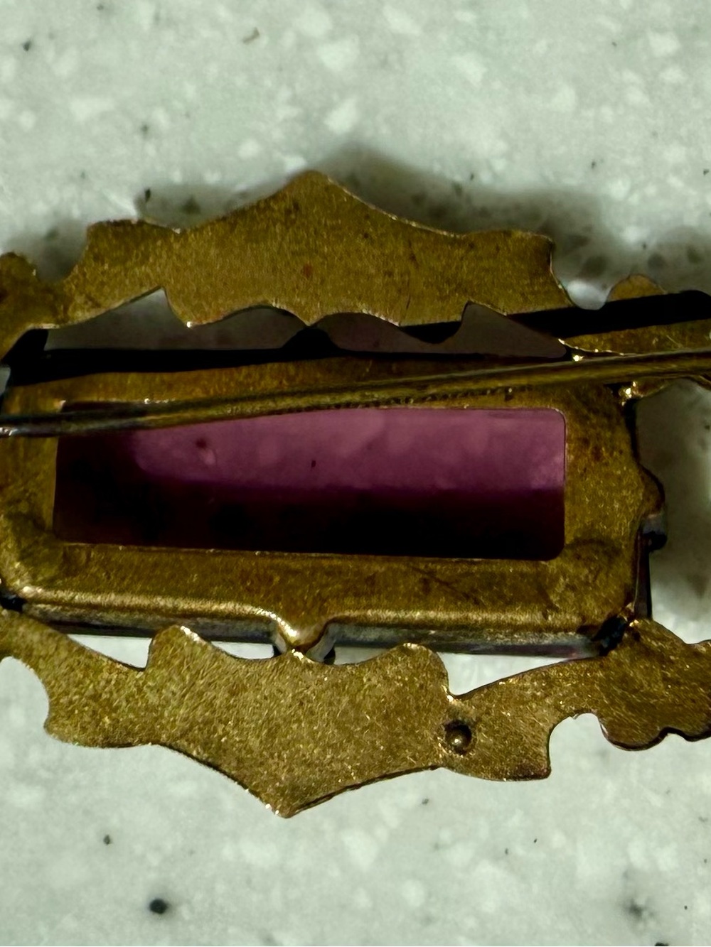 Antique Gilt Brooch - Picture 7 of 8